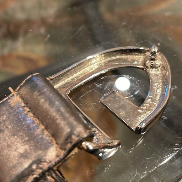 Kudos burnished bronze leather  belt 30” - Picture 5 of 6